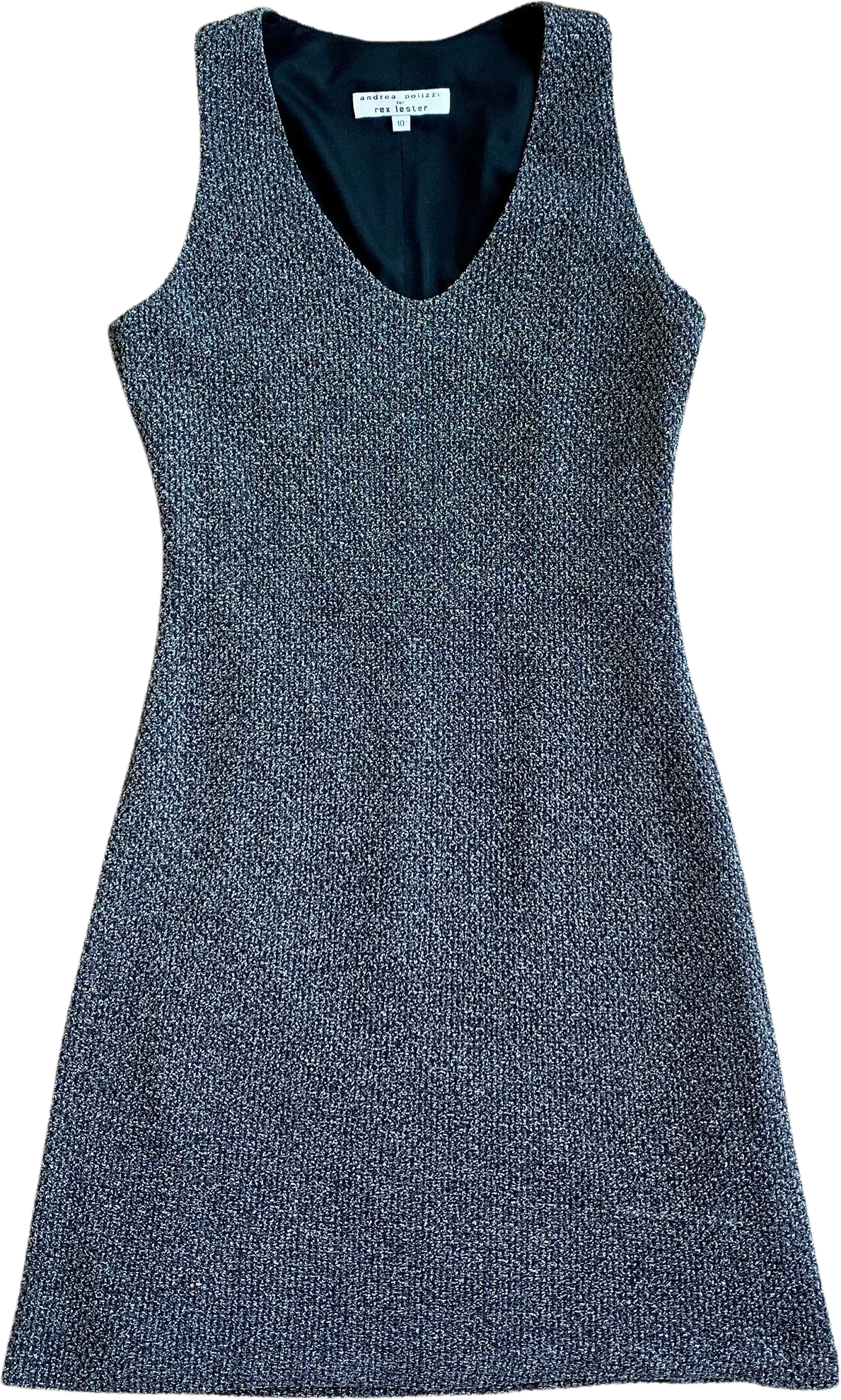 Vintage 90s Metallic Mesh Rave Dress Sz M / L by Andrea Pollizi