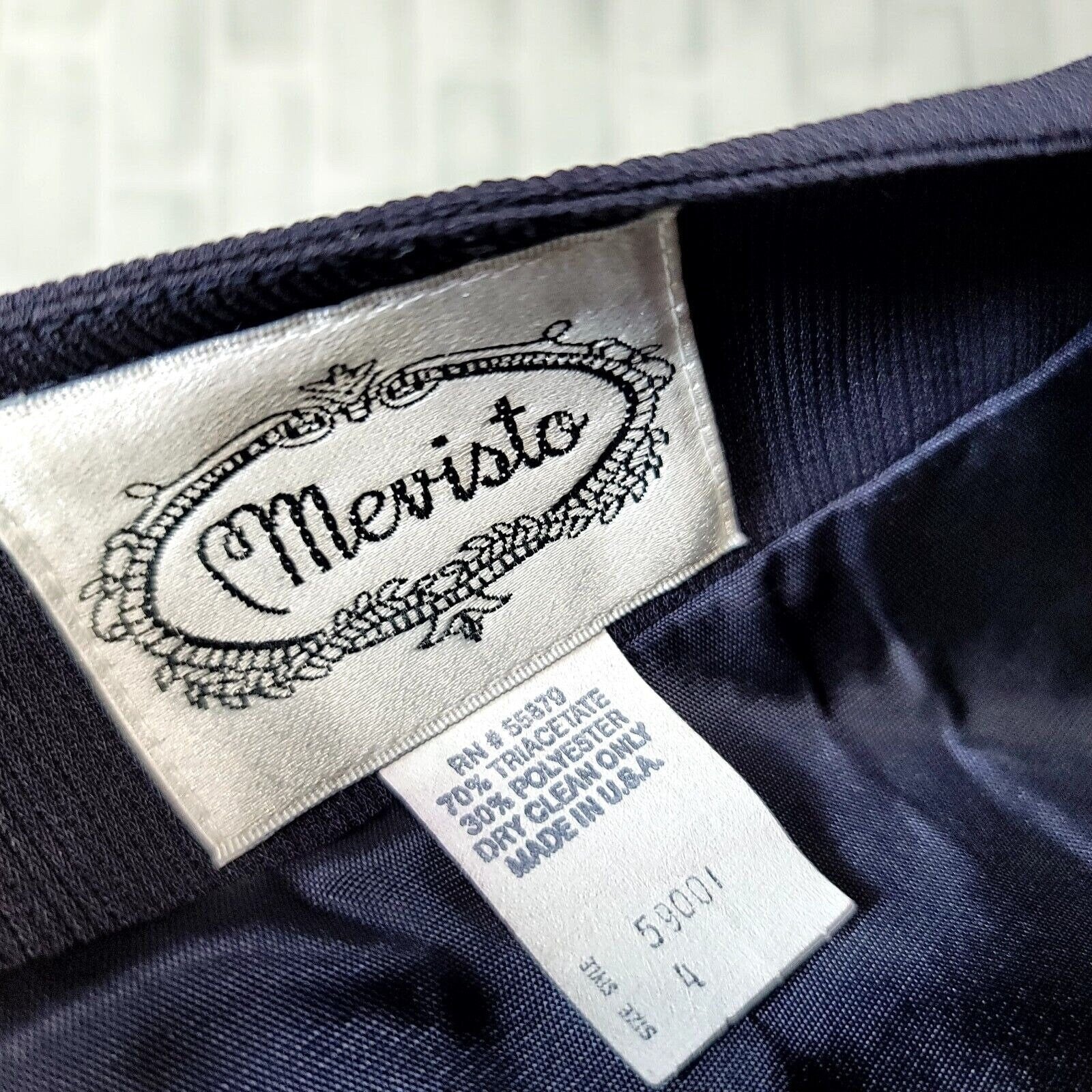 90s Navy Blue Ribbed Cropped Bolero Jacket By Mevisto - Image 7