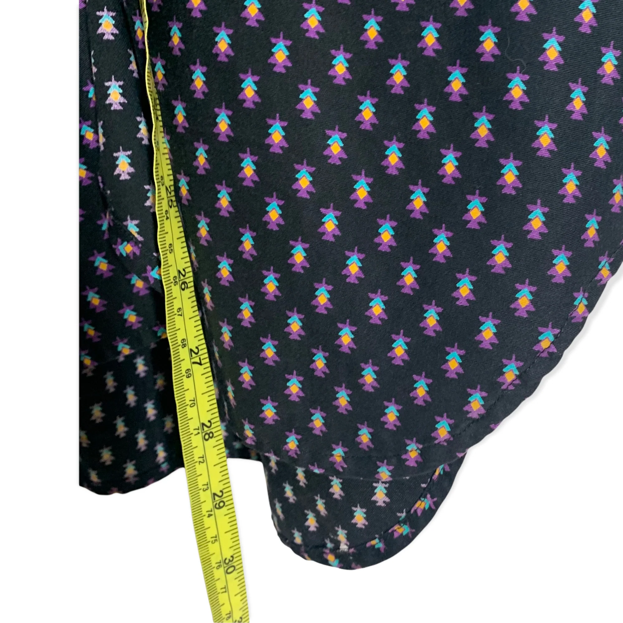 Vintage 90s Micro Southwest Print Button Up Medium - Image 6