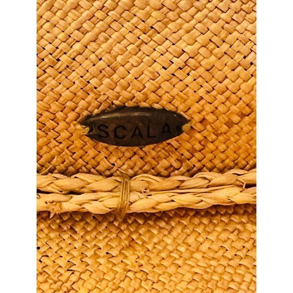 Vintage 90s Natural Straw Hat Womens Handmade Summer Hat by Scala - Image 11