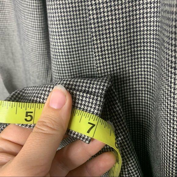 Vintage 90s Nordstrom Academia Houndstooth Wool Trouser Pants by Nordstrom - Image 12