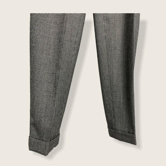 Vintage 90s Nordstrom Academia Houndstooth Wool Trouser Pants by Nordstrom - Image 5