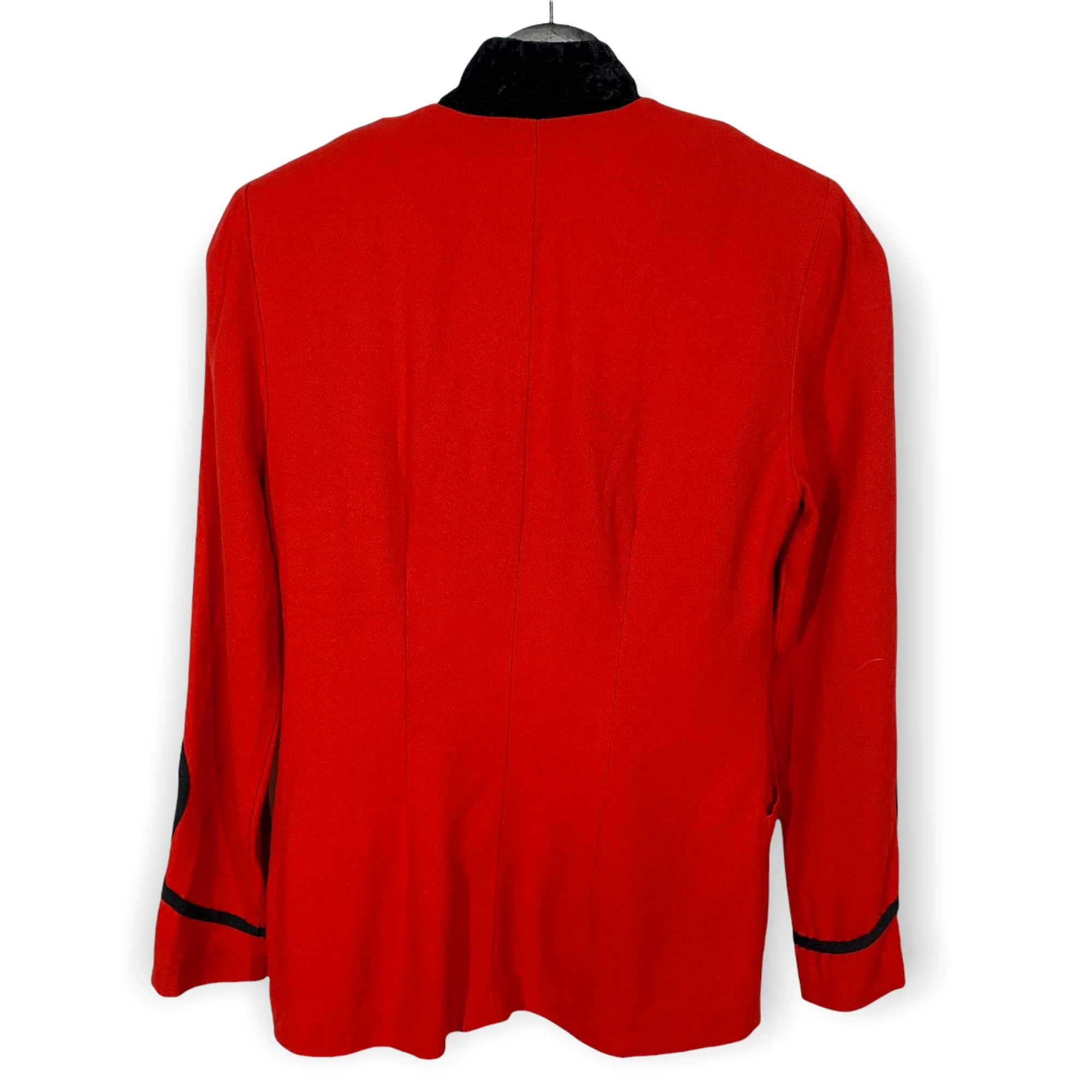 Vintage 90s Petite Sophisticate Band Collar Button Up Top Small - Image 2