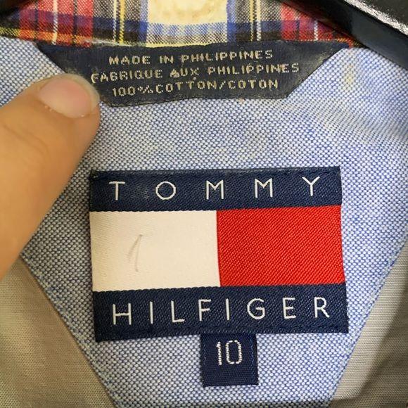 Vintage 90s Plaid Tailored Blazer Medium by Tommy Hilfiger - Image 5
