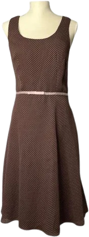 Vintage 90s Polka Dot Chiffon Dress Medium by K Studio