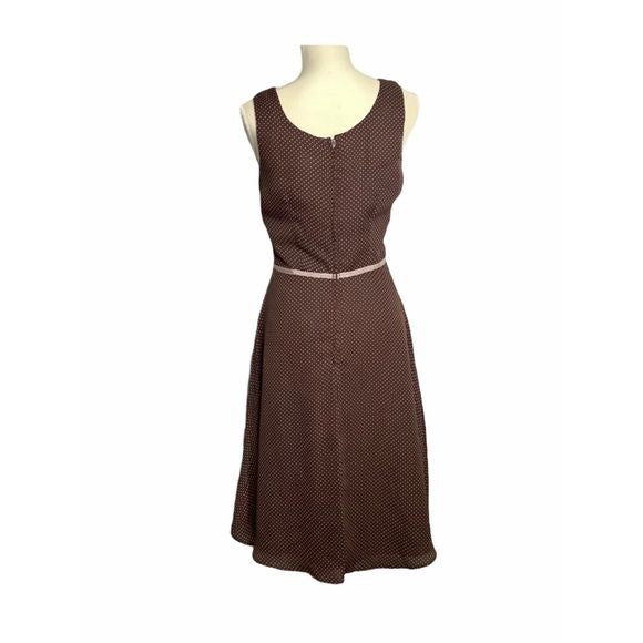 Vintage 90s Polka Dot Chiffon Dress Medium by K Studio - Image 3