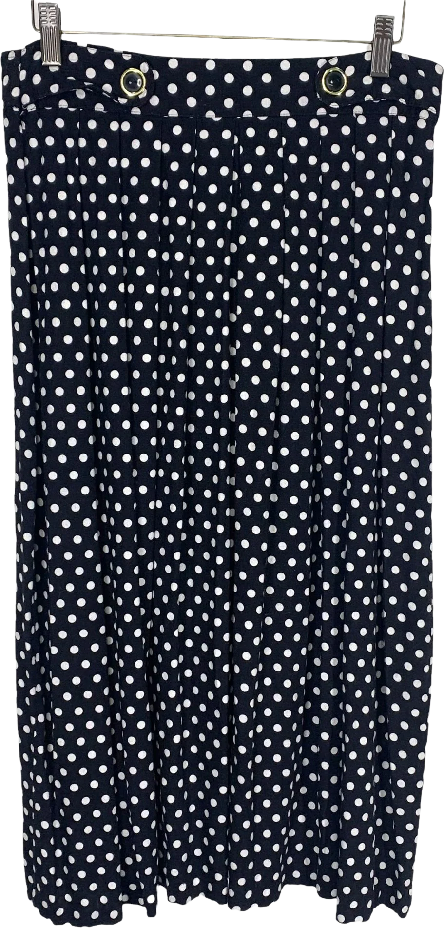 Vintage 90s Polka Dot Pleated Full Skirt Large by Norton McNaughton