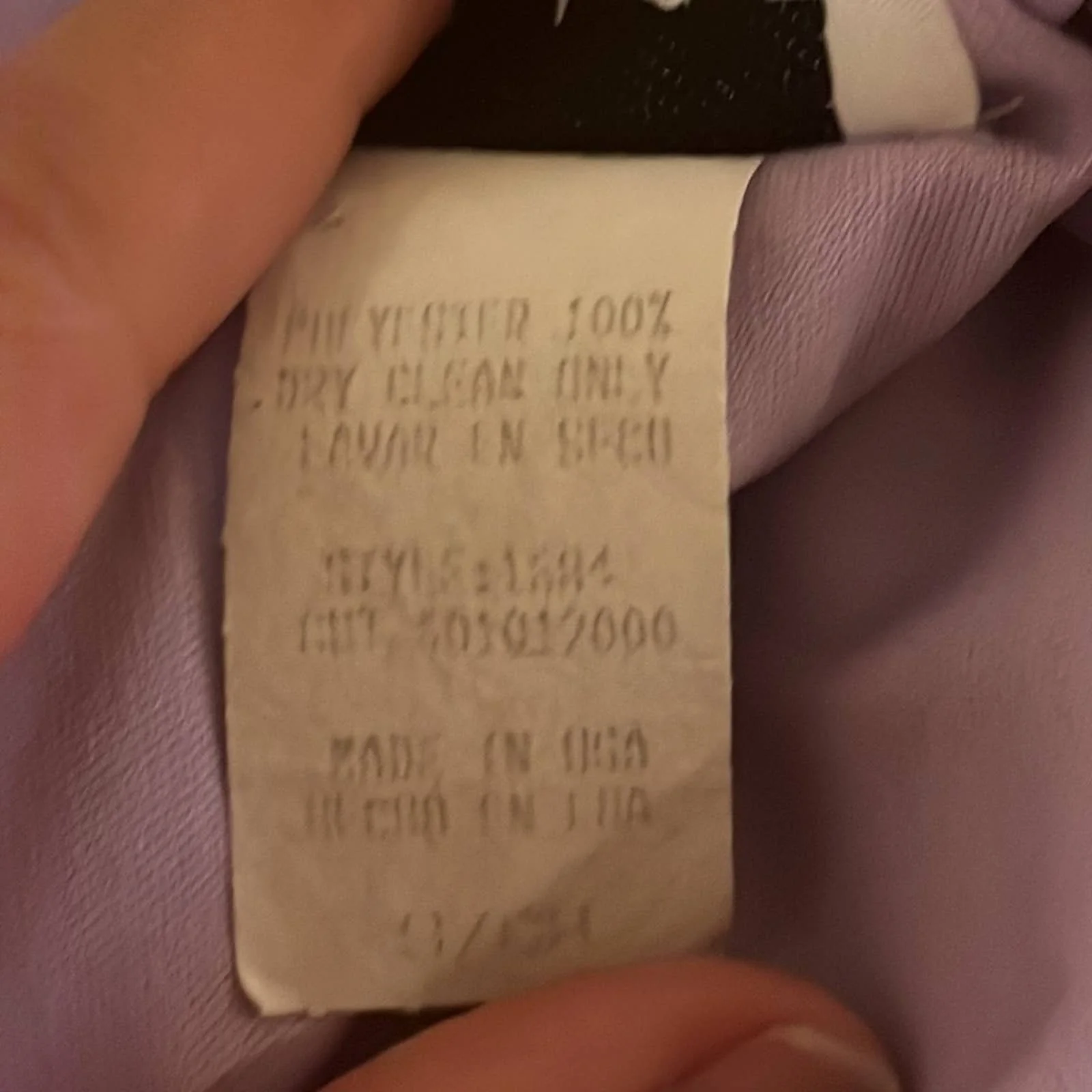 Vintage 90s Purple Mermaid Dress Bias Cut - Image 7