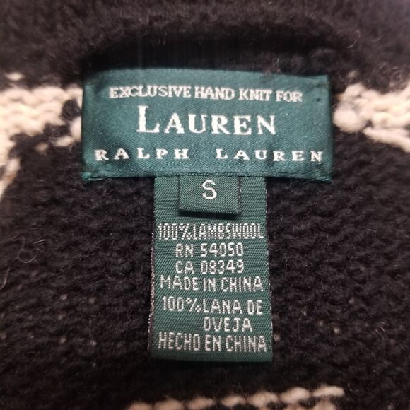 Vintage 90s Ralph Lauren Hand Knit Wool American Long by Ralph Lauren - Image 4