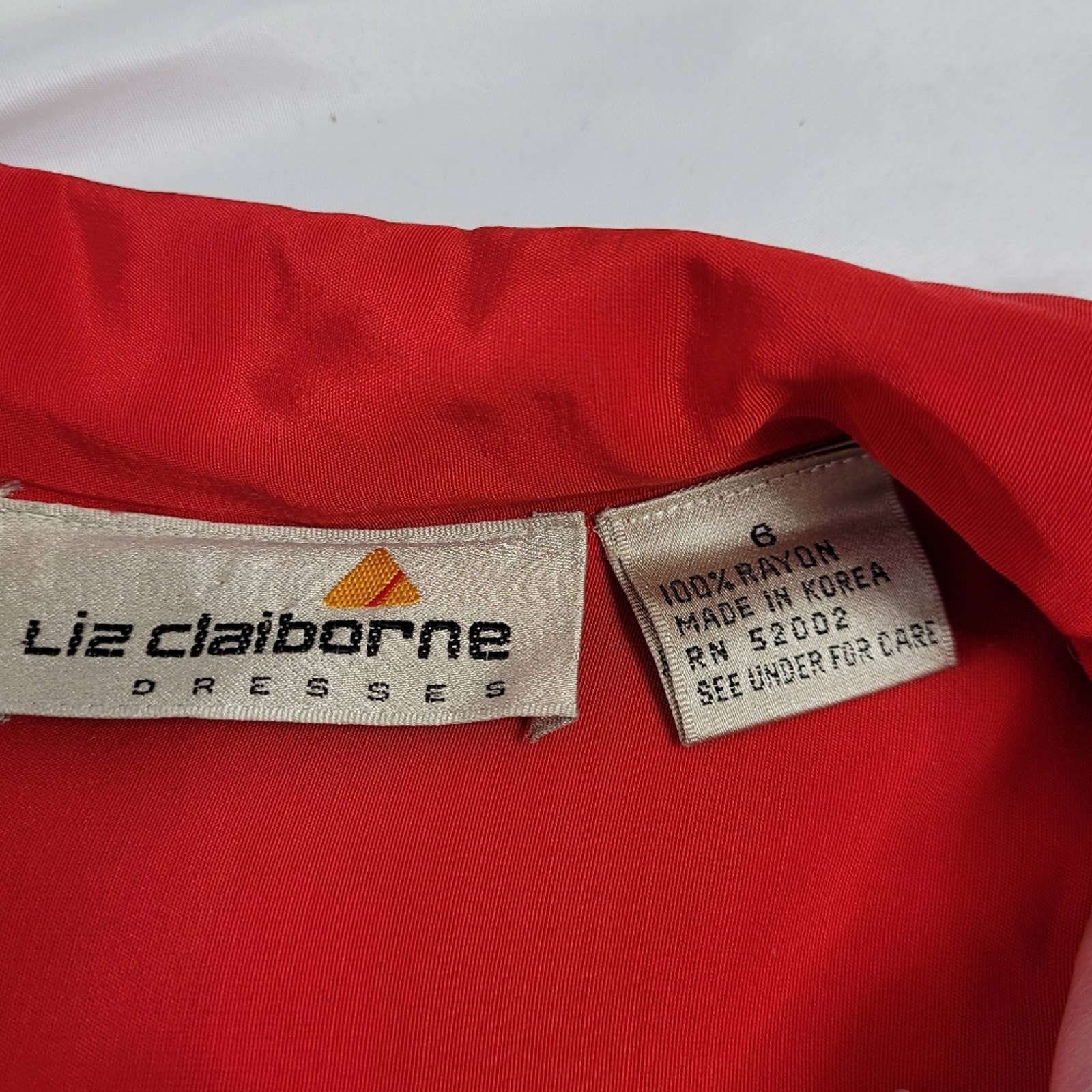 Vintage 90s Red Jumpsuit Long Sleeve Pleated Wrap Pockets S by Liz Claiborne - Image 3