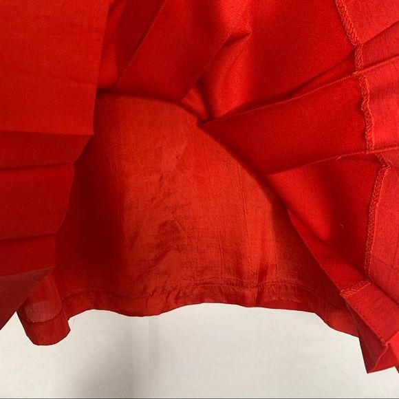 Vintage 90s Red Pleated Skirt Small by Diana - Image 8