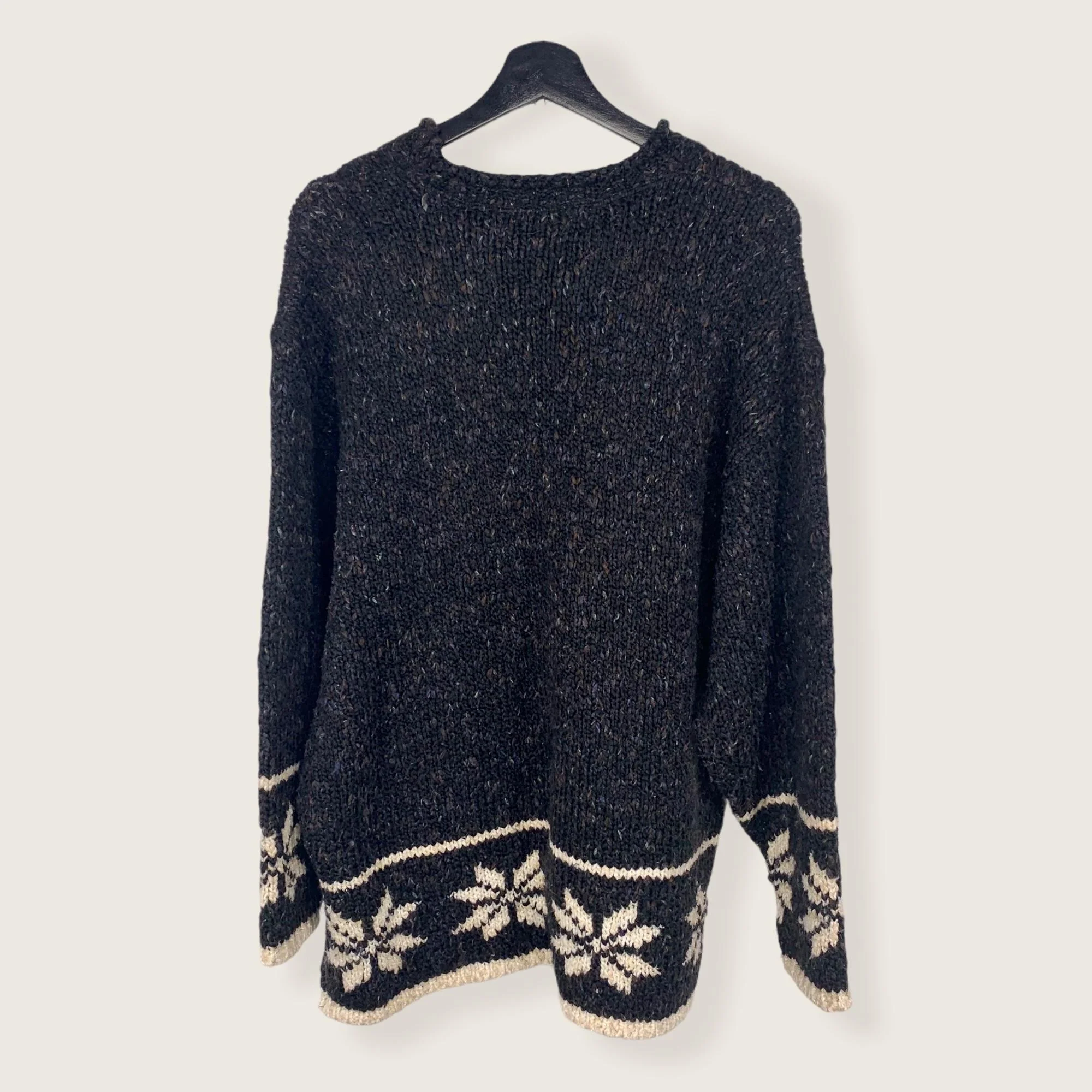 Vintage 90s Relais Chunky Knit Speckled Sweater Xl - Image 4