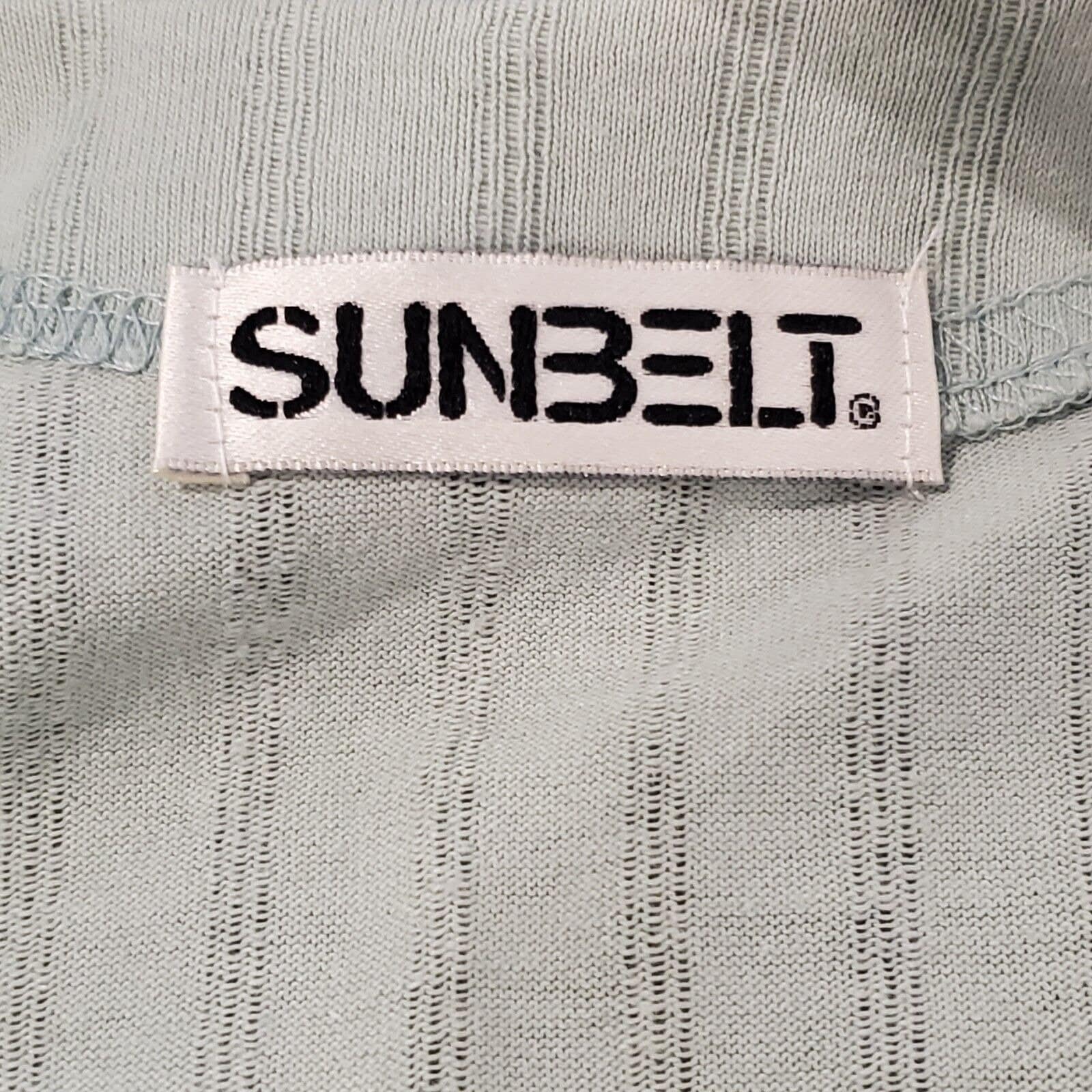 Vintage 90s Sage Green Casual Knit Shirt Dress Maxi Ribbed Cotton Usa Sz Small by Sunbelt - Image 7