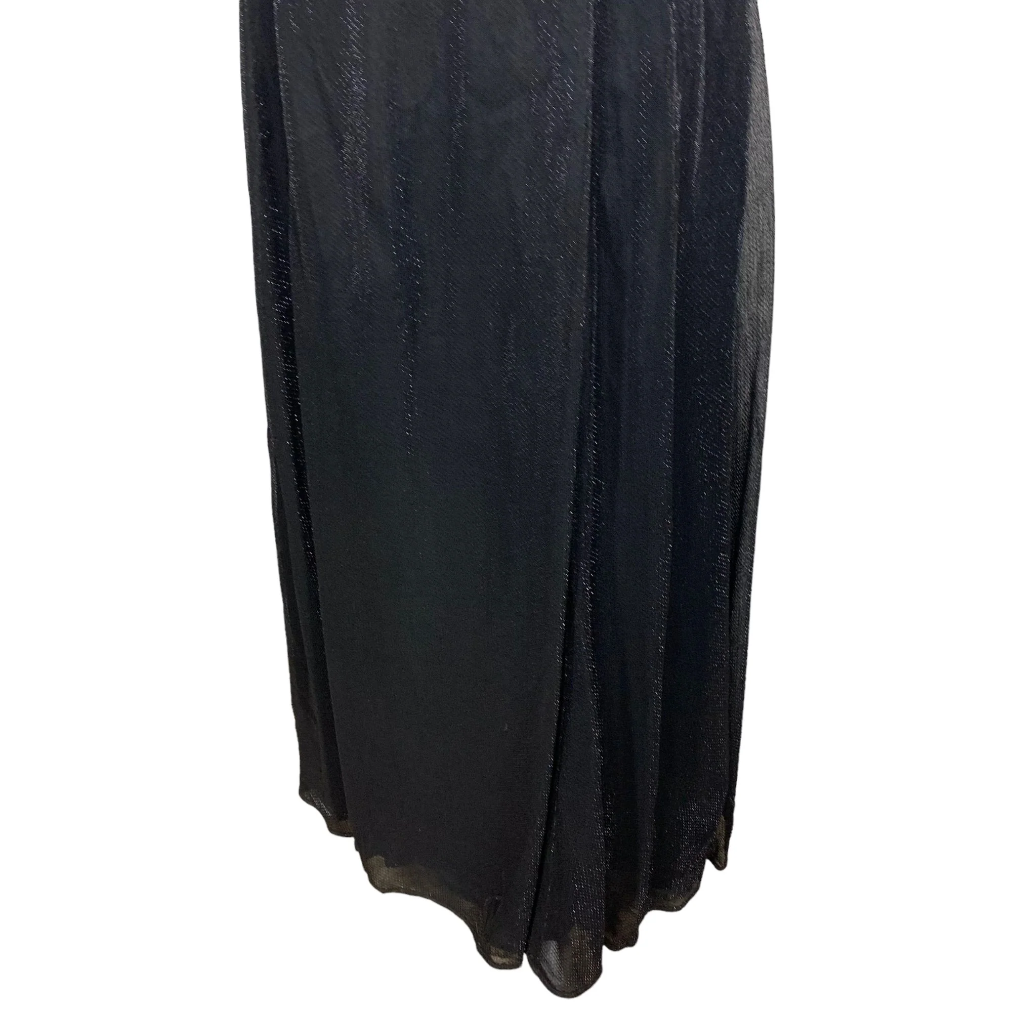Vintage 90s Scott Mcclintock Black Shimmer Rhinestone Strap Formal Dress by Scott Mcclintock - Image 3