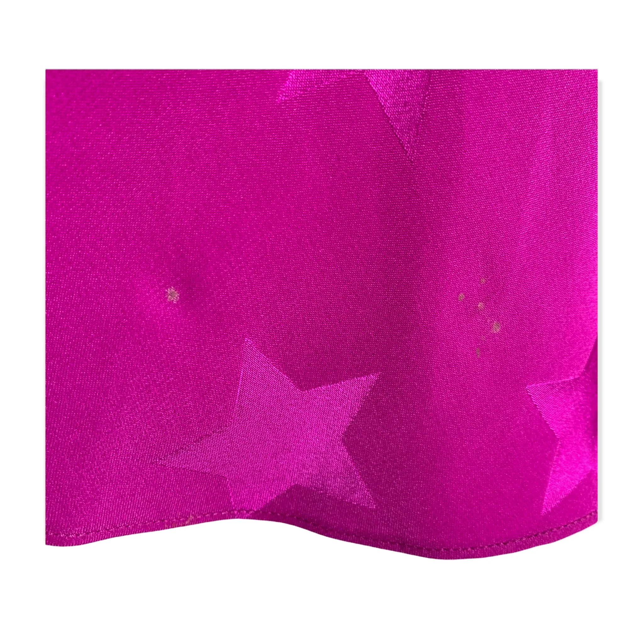 Vintage 90s Silk Embossed Stars Rhinestone Top Small by Saks Fifth Avenue - Image 9