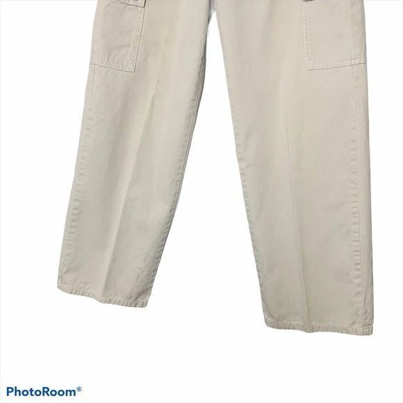 Vintage 90s Silvertab Wide Leg Cargo Khakis Medium by Levis - Image 6
