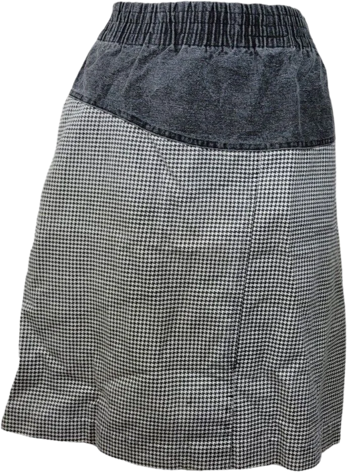 Vintage 90s Skirt Denim Jean Plus Size Mini Sexy Alt Pockets