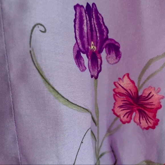Vintage 90s Skirt Set Floral 00s by Norton Mcnaughton - Image 10