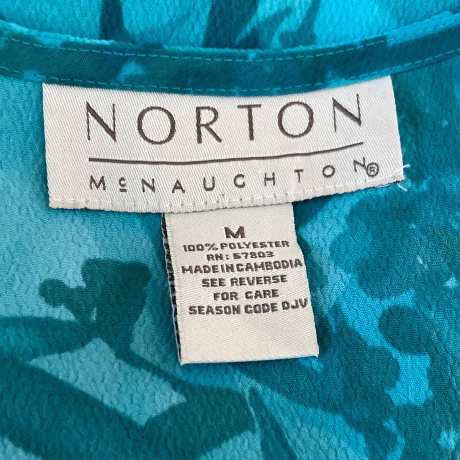 Vintage 90s Sleeveless V-Neck Floral Sheath Dress by Norton McNaughton - Image 5