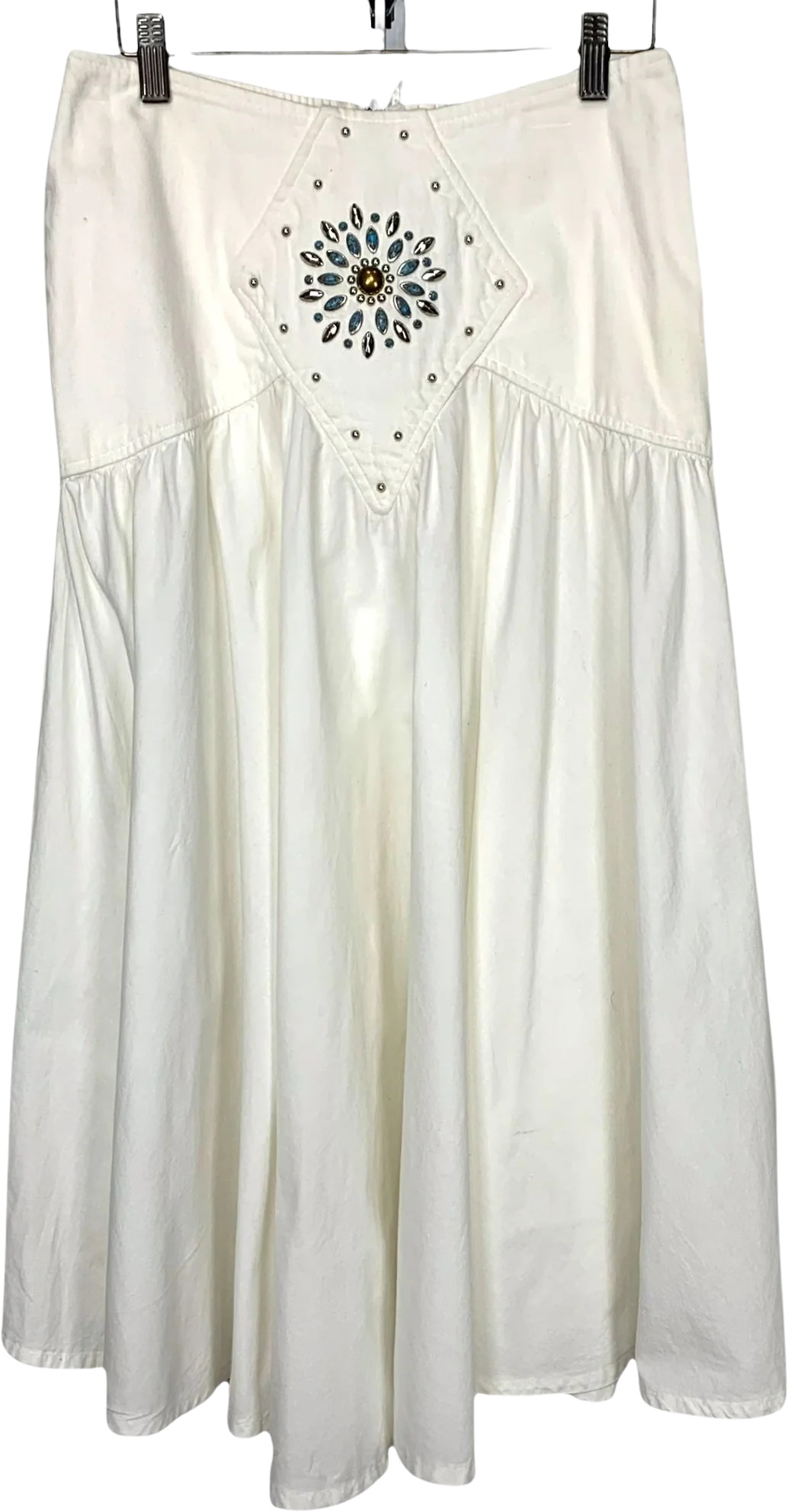 Vintage 90s Southwestern Gathered Skirt Large by Hitech by Dino