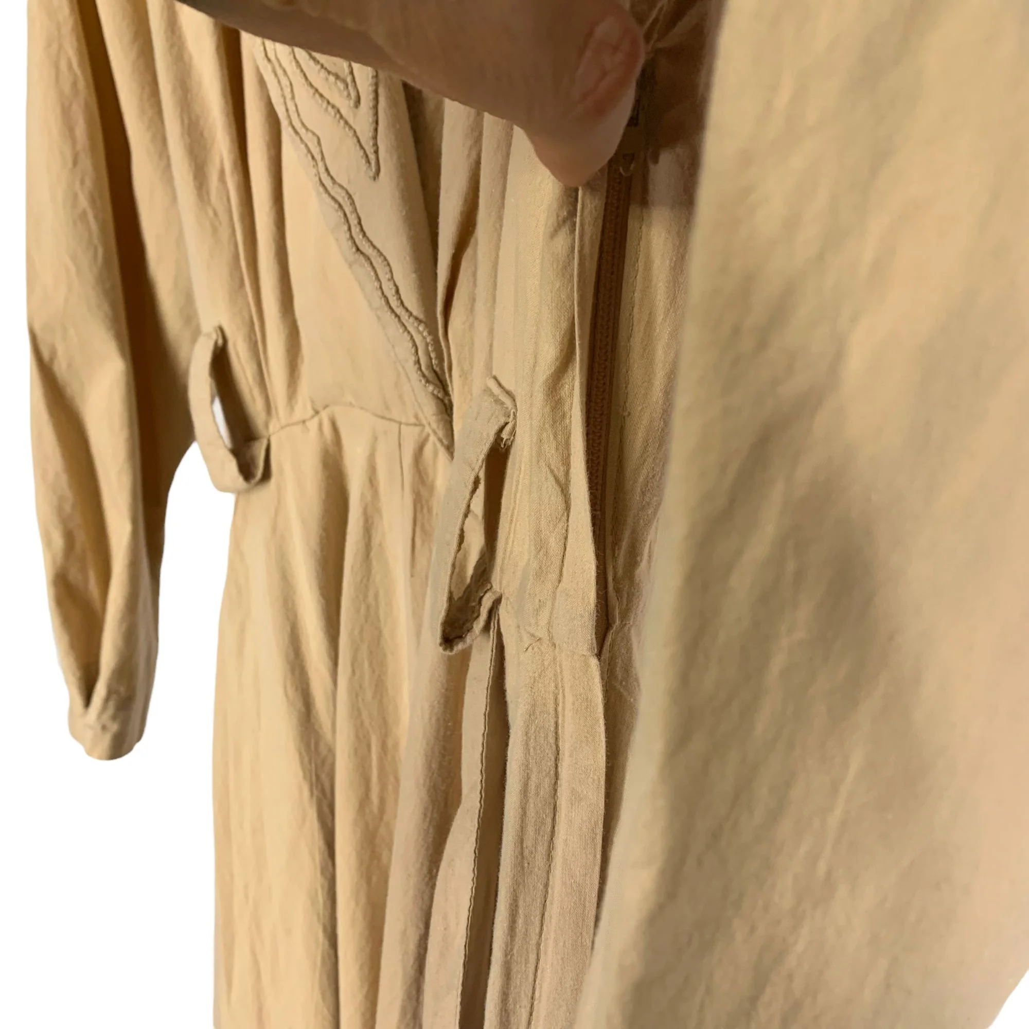 Vintage 90s Southwestern Long Sleeve Full Length Dress - Image 7