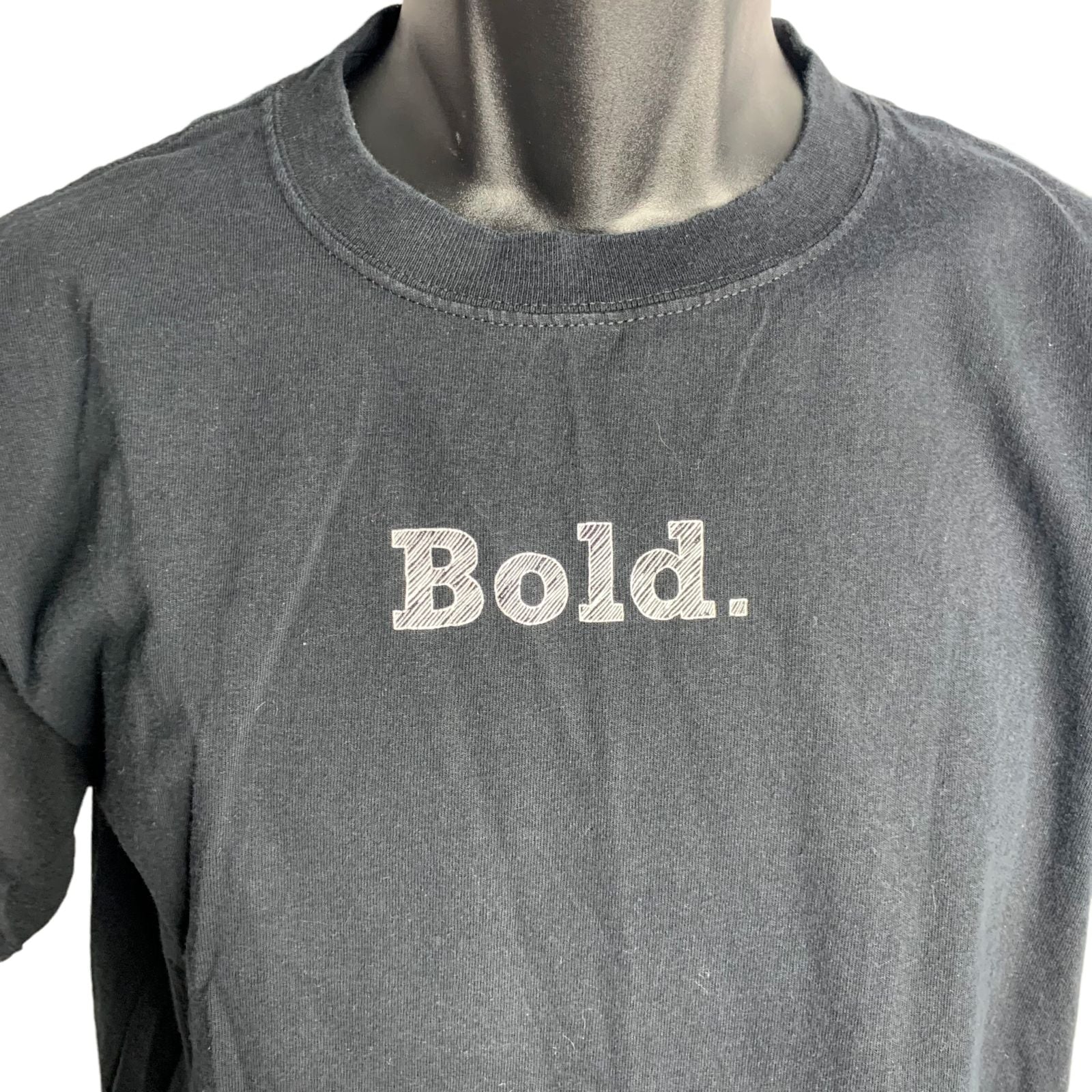 Vintage 90s Starbucks Employee Bold Crewneck T-Shirt M Black Pike Place Roast by Anvil - Image 3