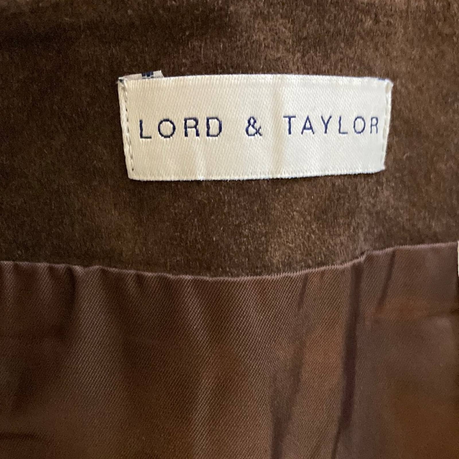 Vintage 90s Suede Skirt 12 Casual Fall Festival Brown Leather by Lord & Taylor - Image 5