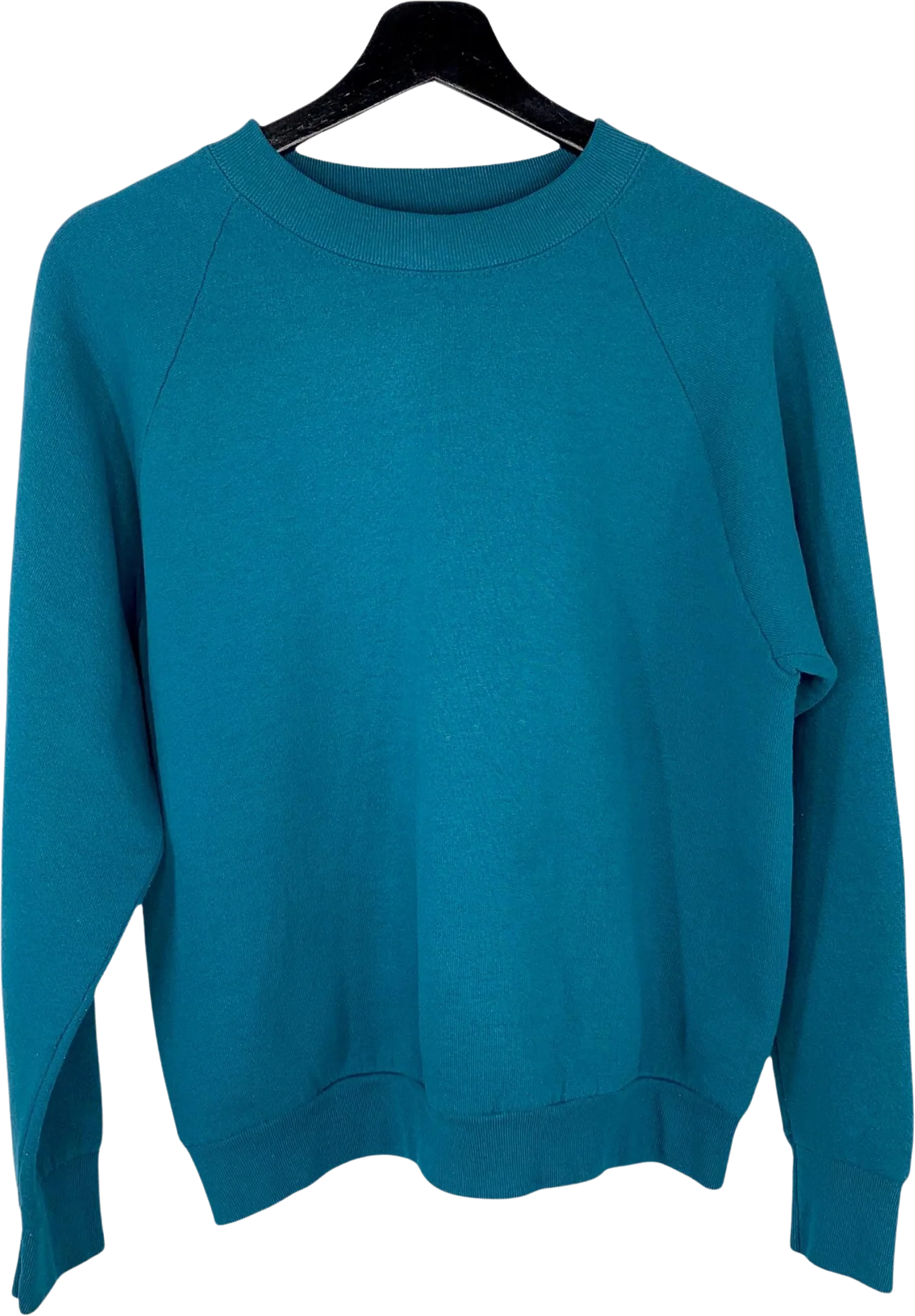 Vintage 90s Teal Sweatshirt Medium by Fruit of The Loom