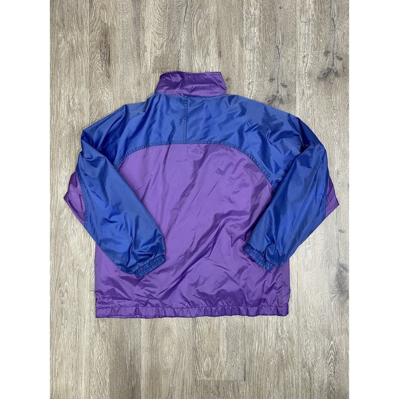 Vintage 90s Track Suit Pants Jacket Set Purple Blue Haband Nylon Jogging by Haband - Image 3