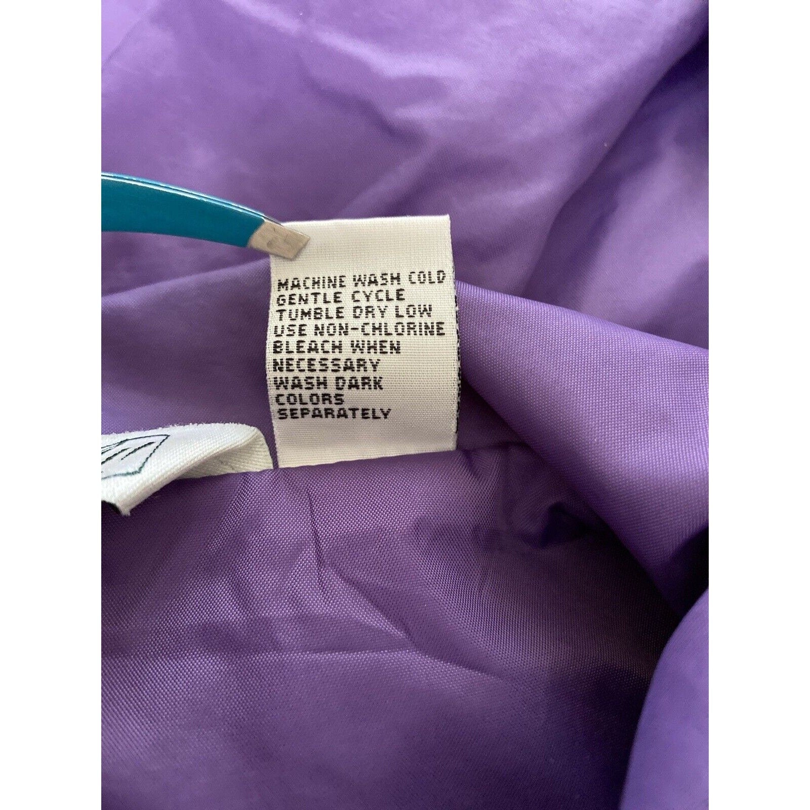Vintage 90s Track Suit Pants Jacket Set Purple Blue Haband Nylon Jogging by Haband - Image 7