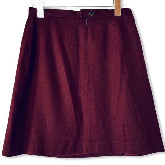 Vintage 90s Tweeds Wool A-Line Mini Skirt by Tweeds - Image 2