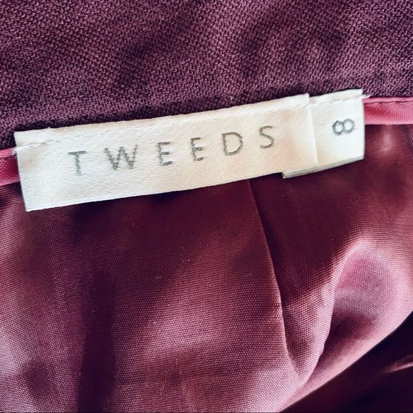 Vintage 90s Tweeds Wool A-Line Mini Skirt by Tweeds - Image 4