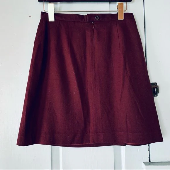 Vintage 90s Tweeds Wool A-Line Mini Skirt by Tweeds - Image 7
