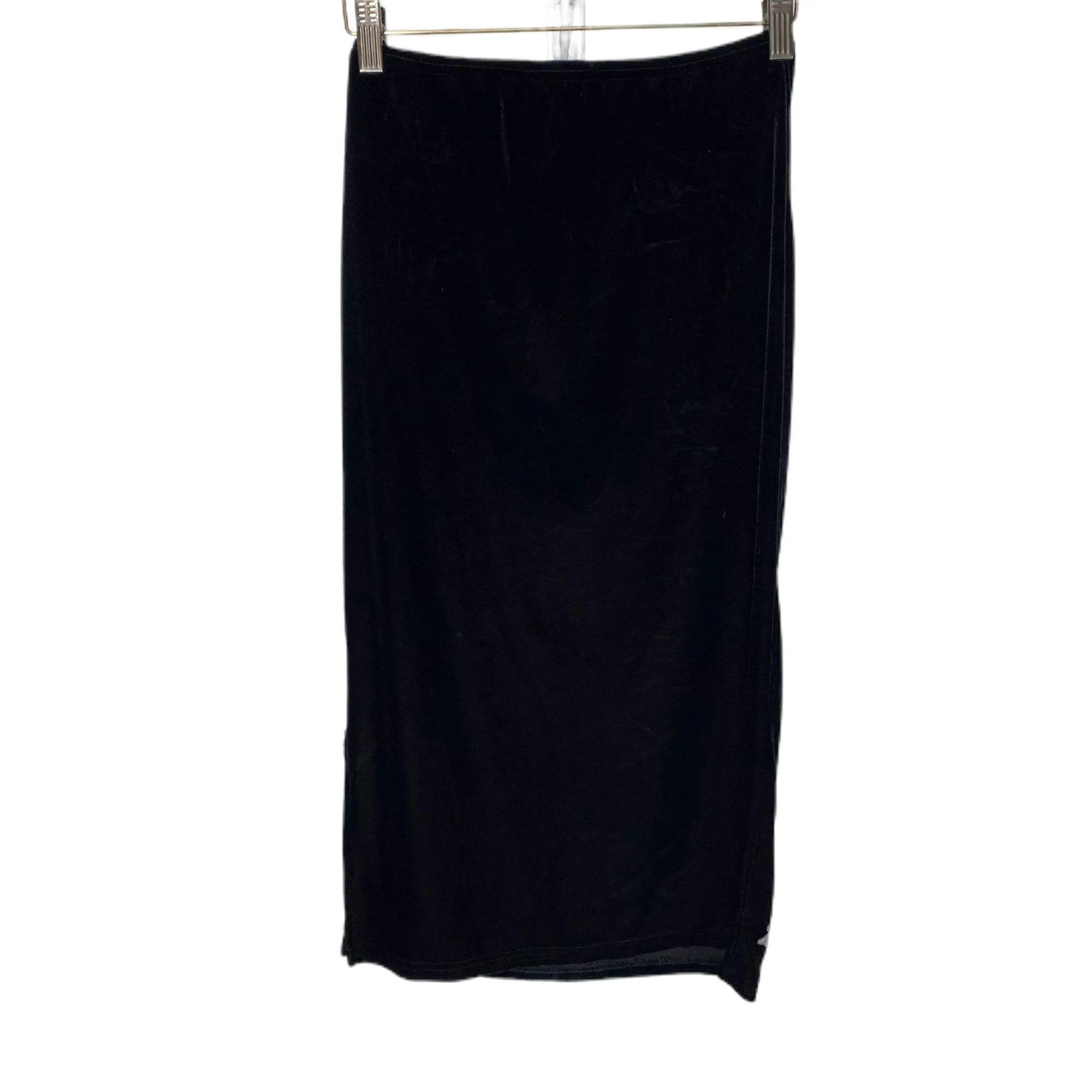 Vintage 90s Velvet Butterly Below Knee Pull On Skirt by E Girl - Image 3