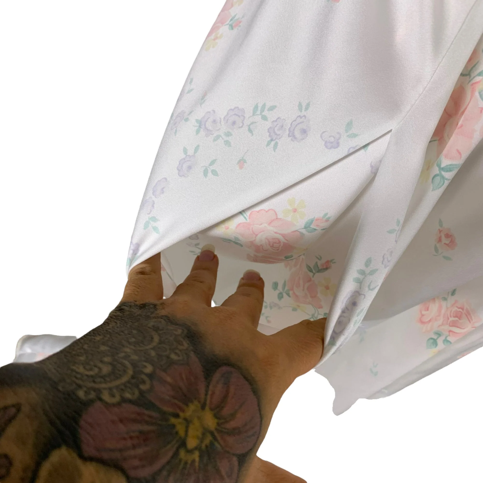 Vintage 90s White Lace Floral Negligee Robe Set Large by Miss Elaine - Image 10
