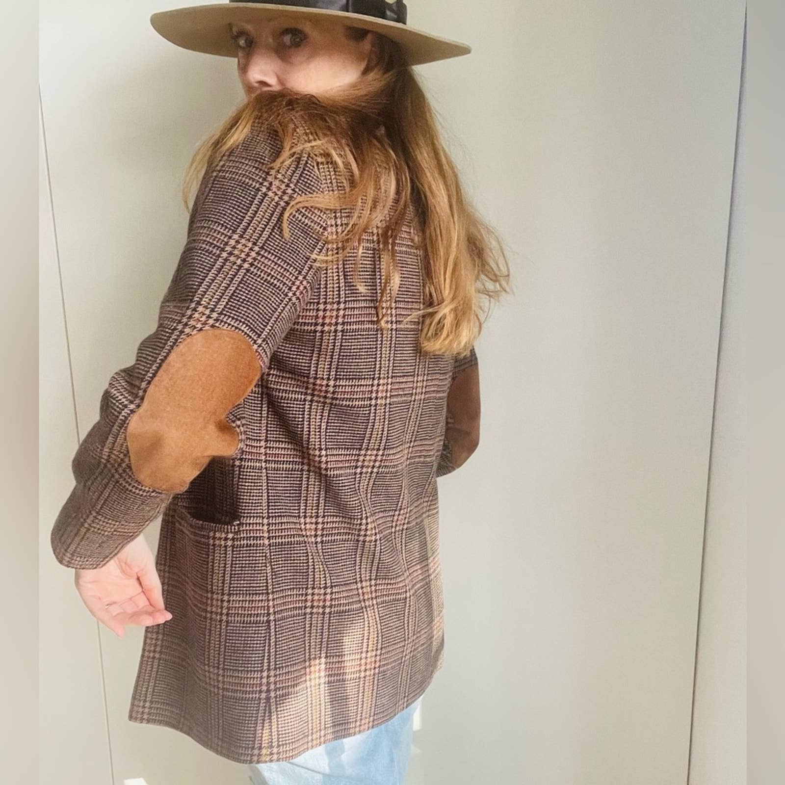 Vintage 90s Wool Peacoat Blazer Twee Preppy Brown Medium Fall Looks Jackets - Image 7