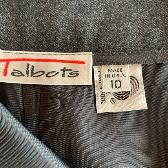 Vintage 90s Wool Wrap Skirt Side Button Trouser Style Column by Talbots - Image 10