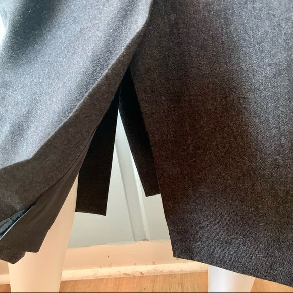 Vintage 90s Wool Wrap Skirt Side Button Trouser Style Column by Talbots - Image 8