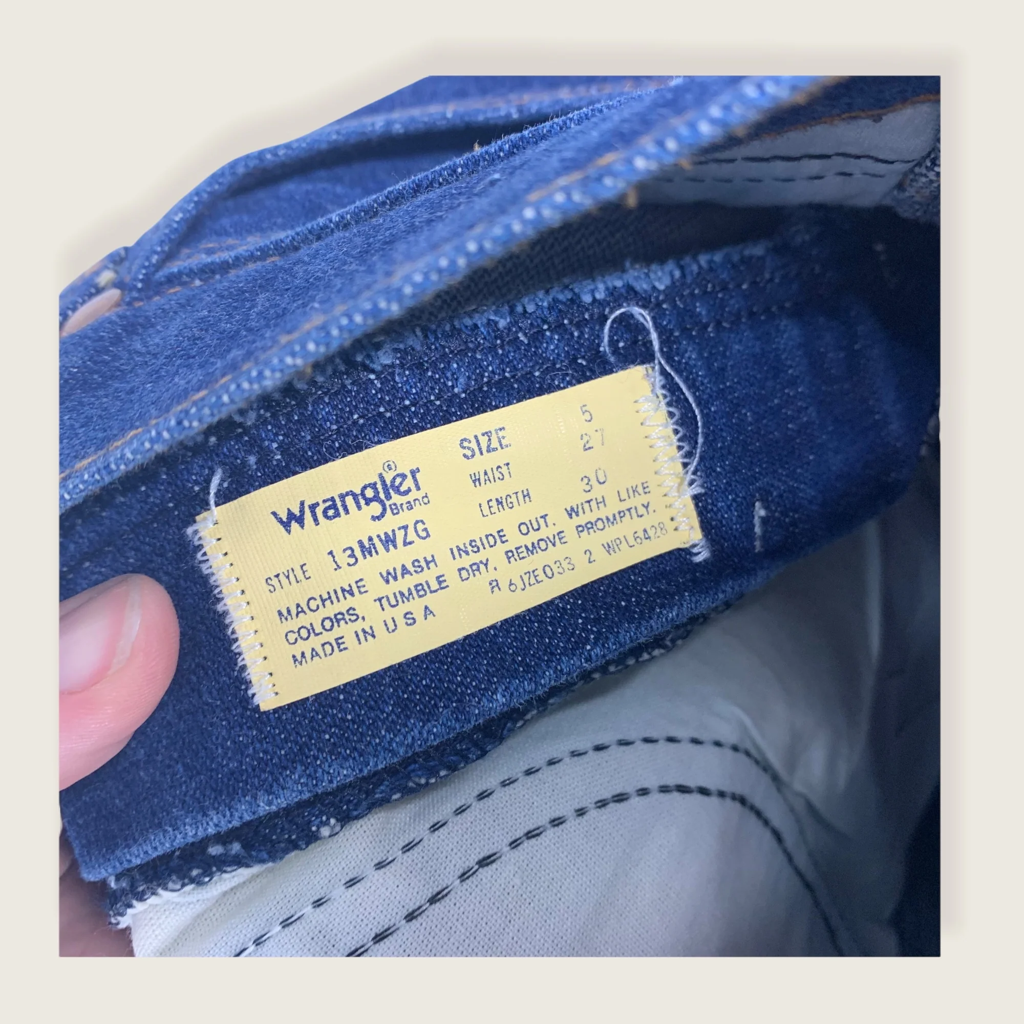 Vintage 90s Wrangler Western Jeans by Wrangler - Image 5
