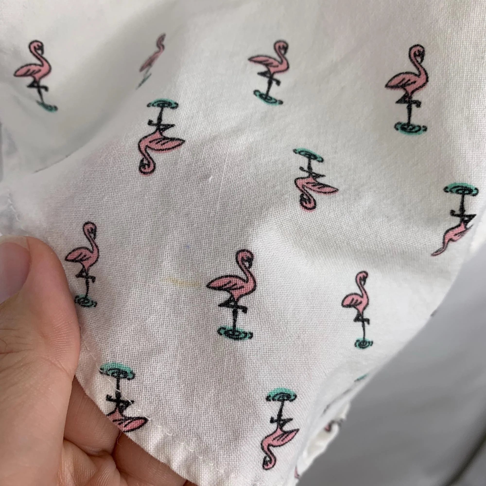 Vintage 90s Youth Swat Flamingo Button Up Shirt by Swat - Image 7