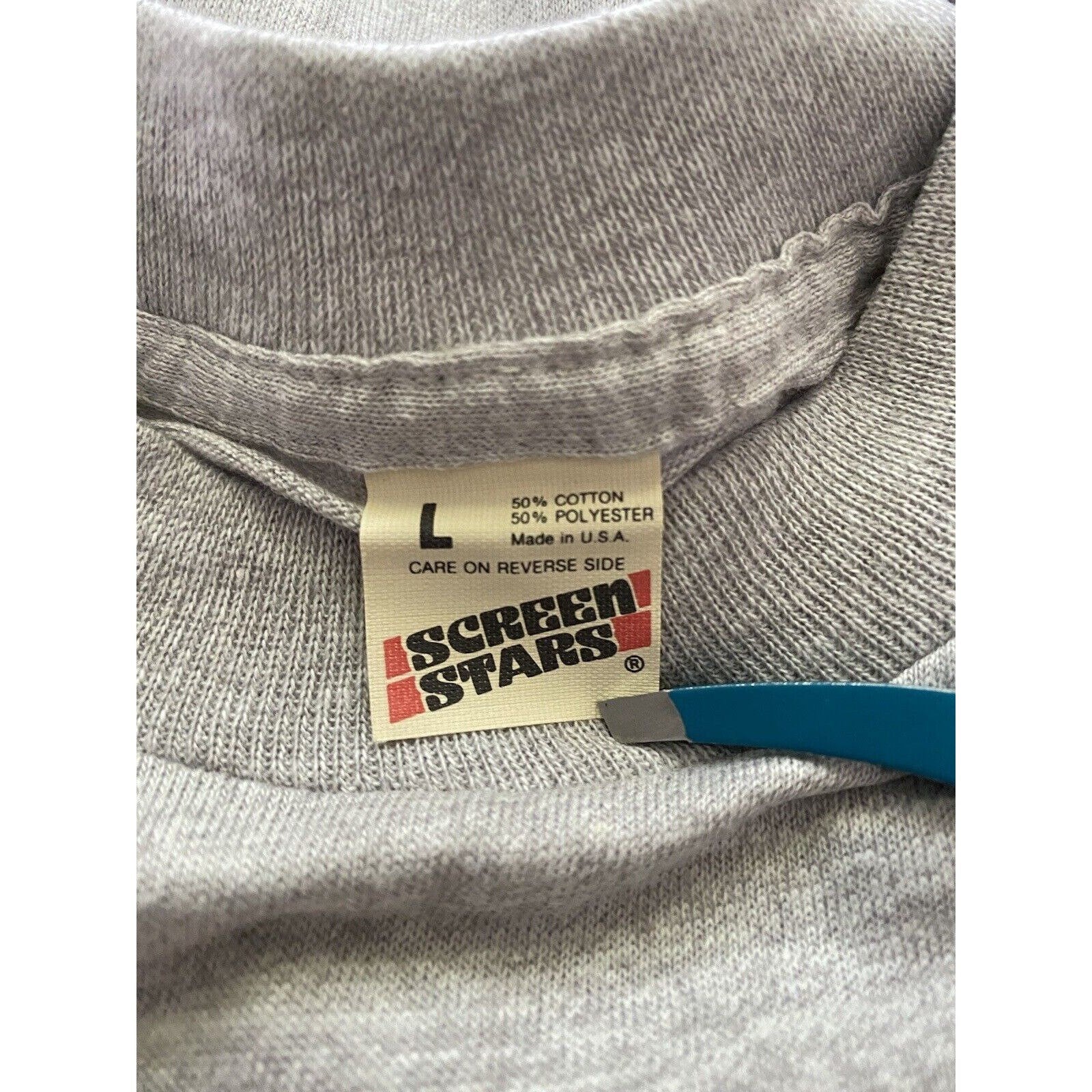 Vintage Alcatraz Single Stitch T-Shirt School of Hard Knocks Screen Stars M Nos by  Screen Stars - Image 6