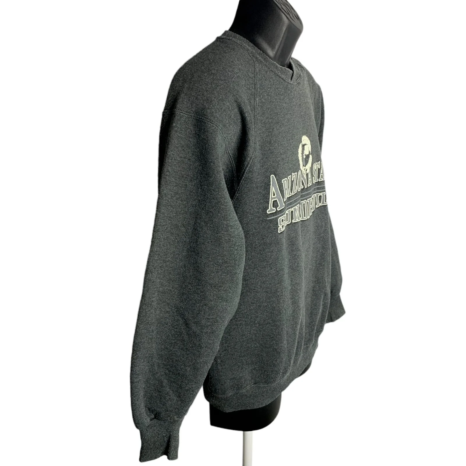 Vintage Arizona State Sun Devils Sweatshirt M Gray Pullover Crewneck Fleece Asu by Gear for Sports - Image 4