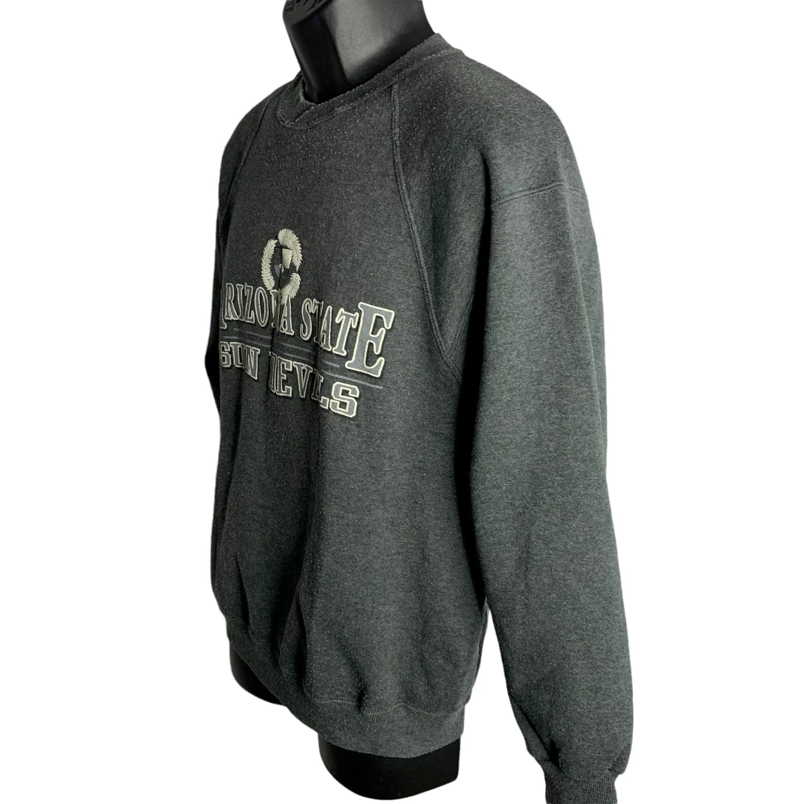 Vintage Arizona State Sun Devils Sweatshirt M Gray Pullover Crewneck Fleece Asu by Gear for Sports - Image 5