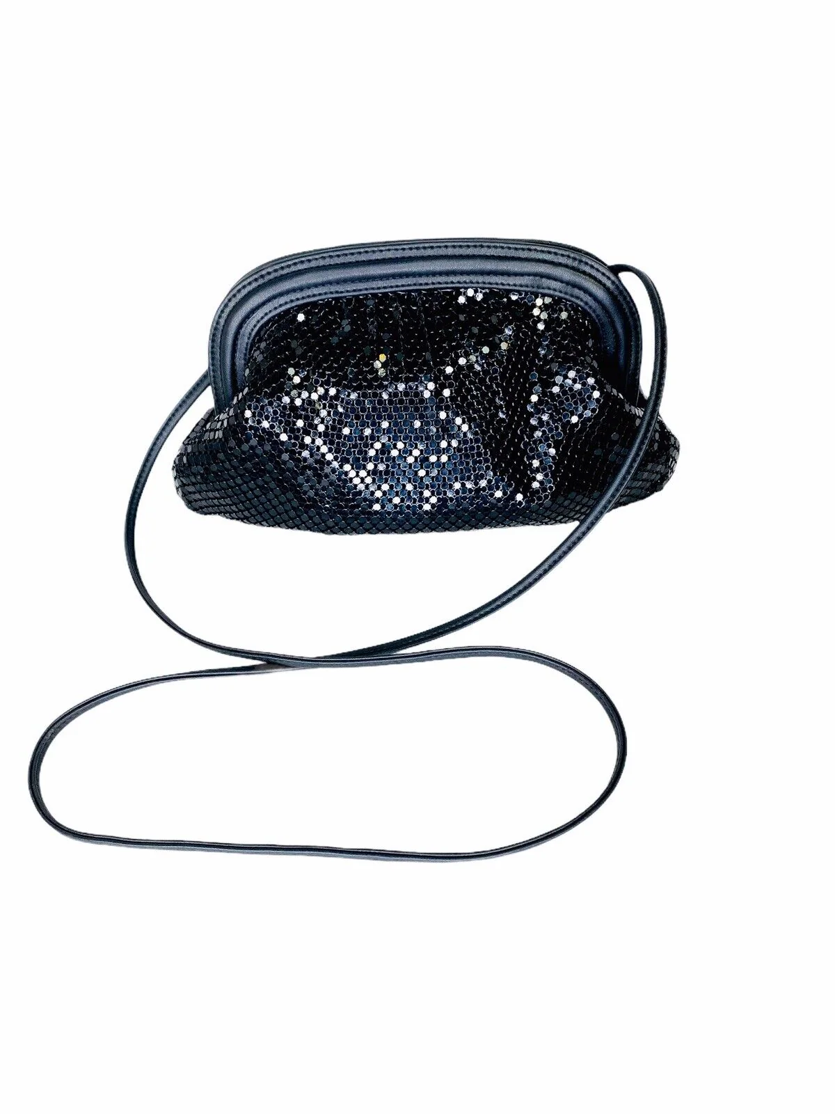 Vintage Black Mesh Evening Bag Purse Usa (pristine Condition) by Whitting & Davis - Image 5