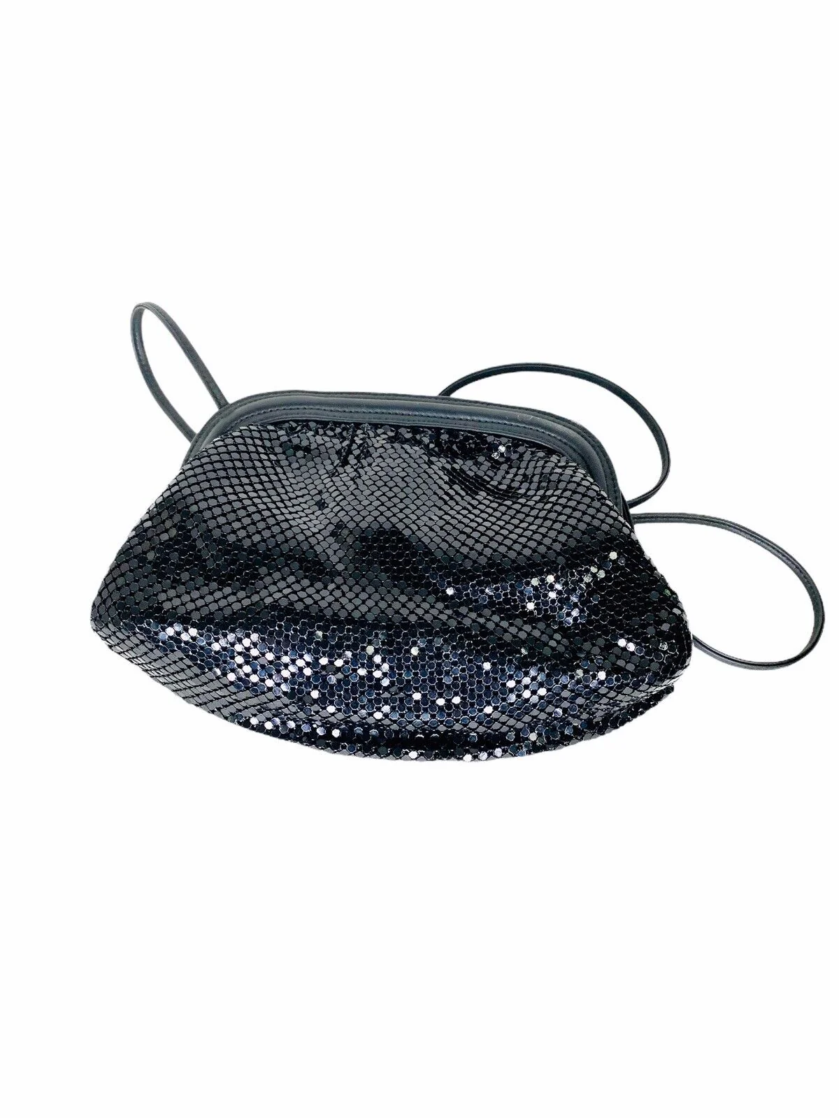 Vintage Black Mesh Evening Bag Purse Usa (pristine Condition) by Whitting & Davis - Image 7