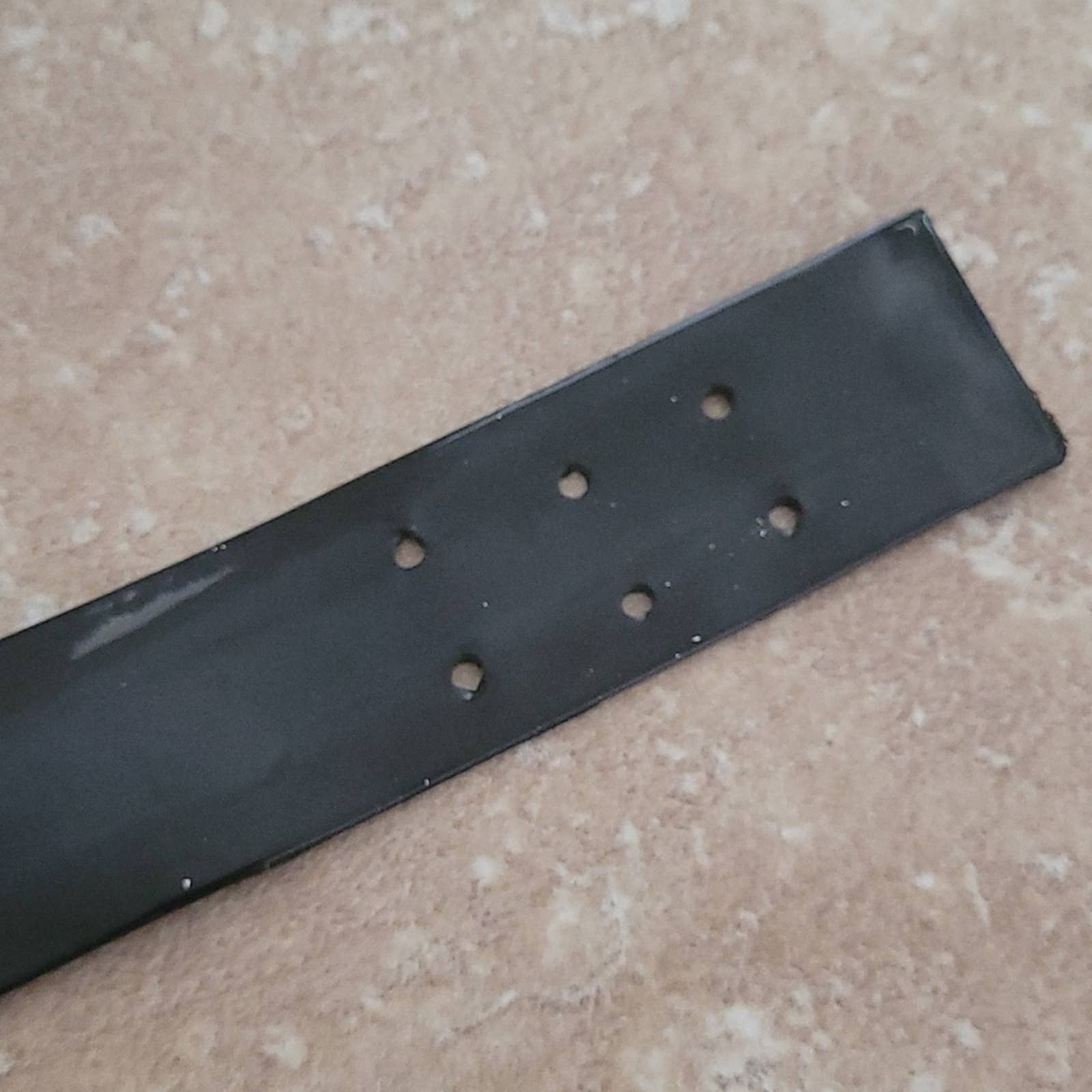 Vintage Black Patent Leather Belt Size S - Image 2