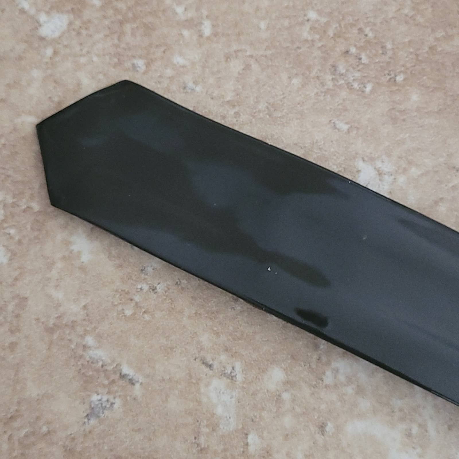 Vintage Black Patent Leather Belt Size S - Image 3