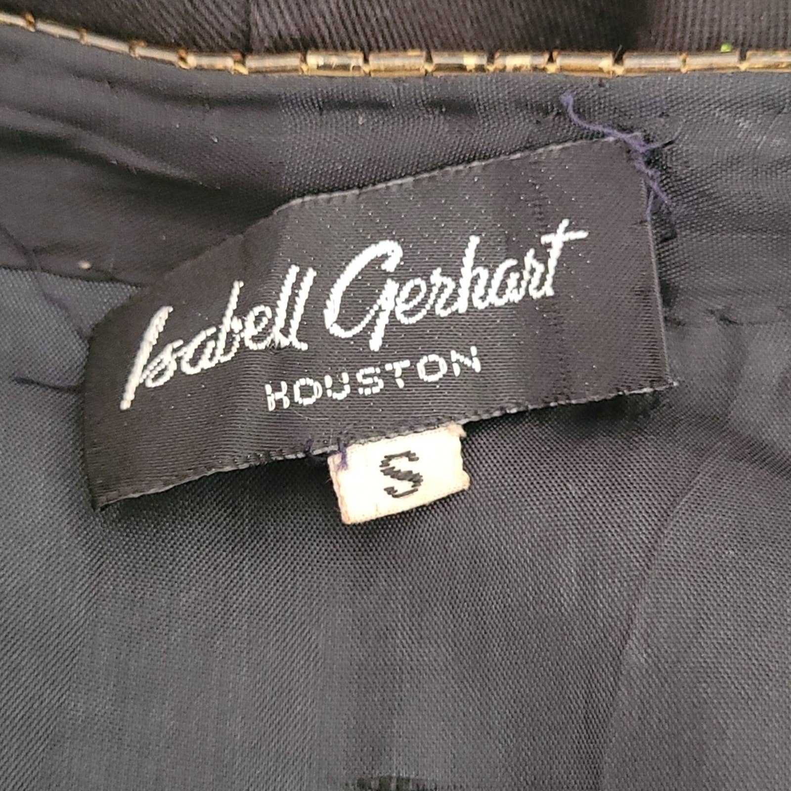 Vintage Black Sequined and Beaded Embellished Jacket S by Isabell Gerhart - Image 9
