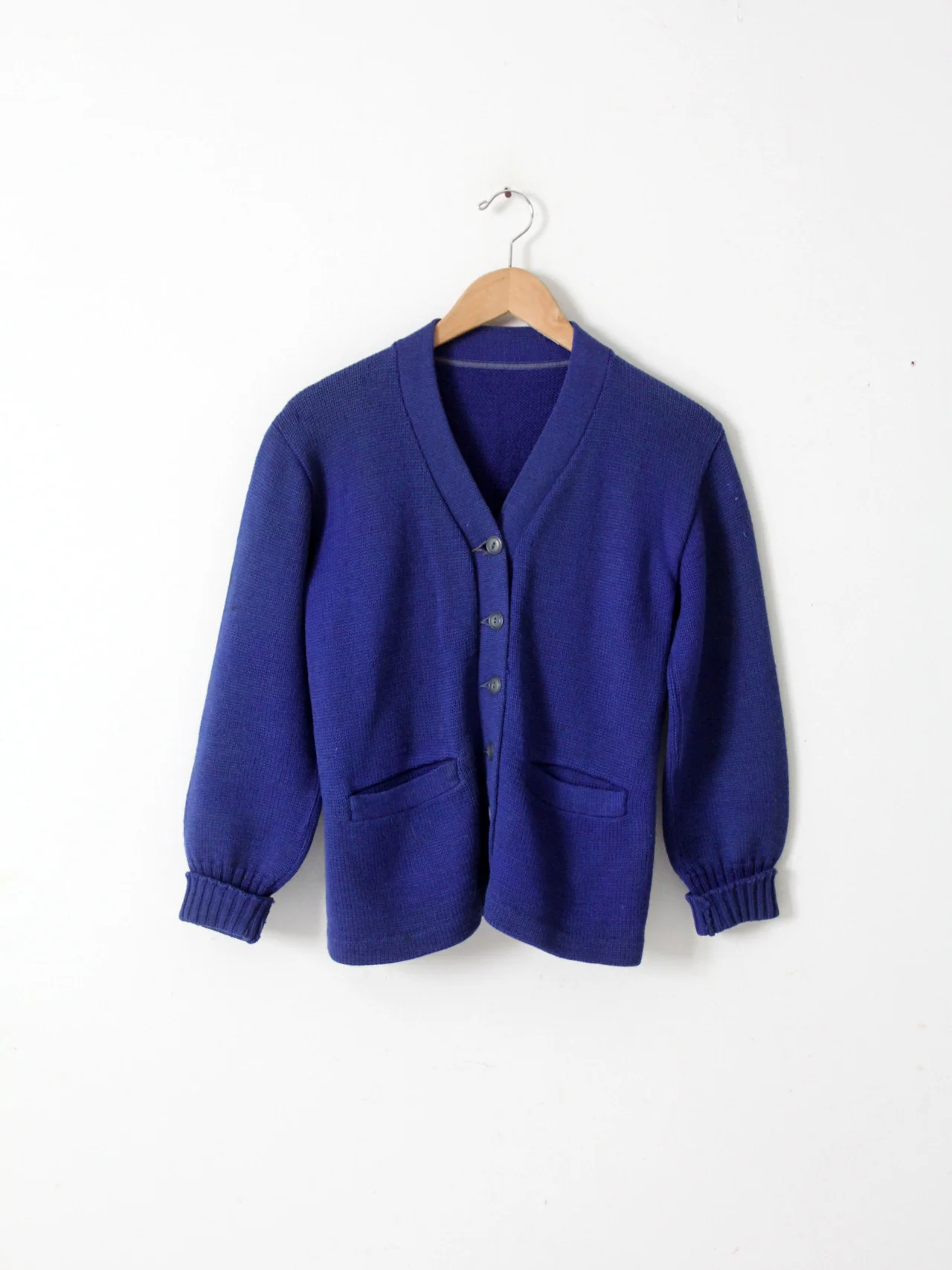 Vintage Blue Cardigan Sweater - Image 6