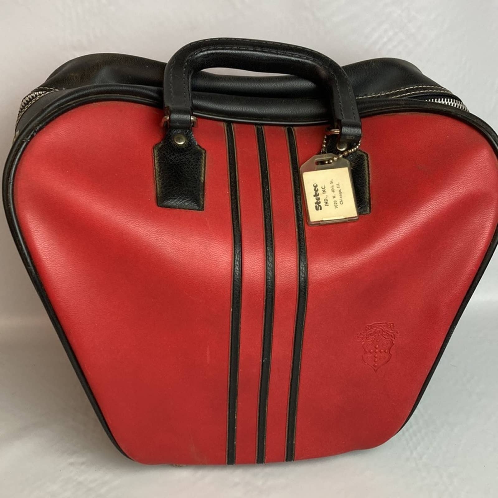 Vintage Bowling Bag Purse Handbag Weekender Travel Bag Carry On by Stebco - Image 4